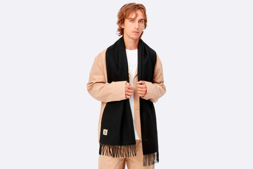 Bufanda Carhartt WIP Clan Scarf Negro Unisex