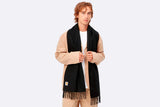 Bufanda Carhartt WIP Clan Scarf Negro Unisex