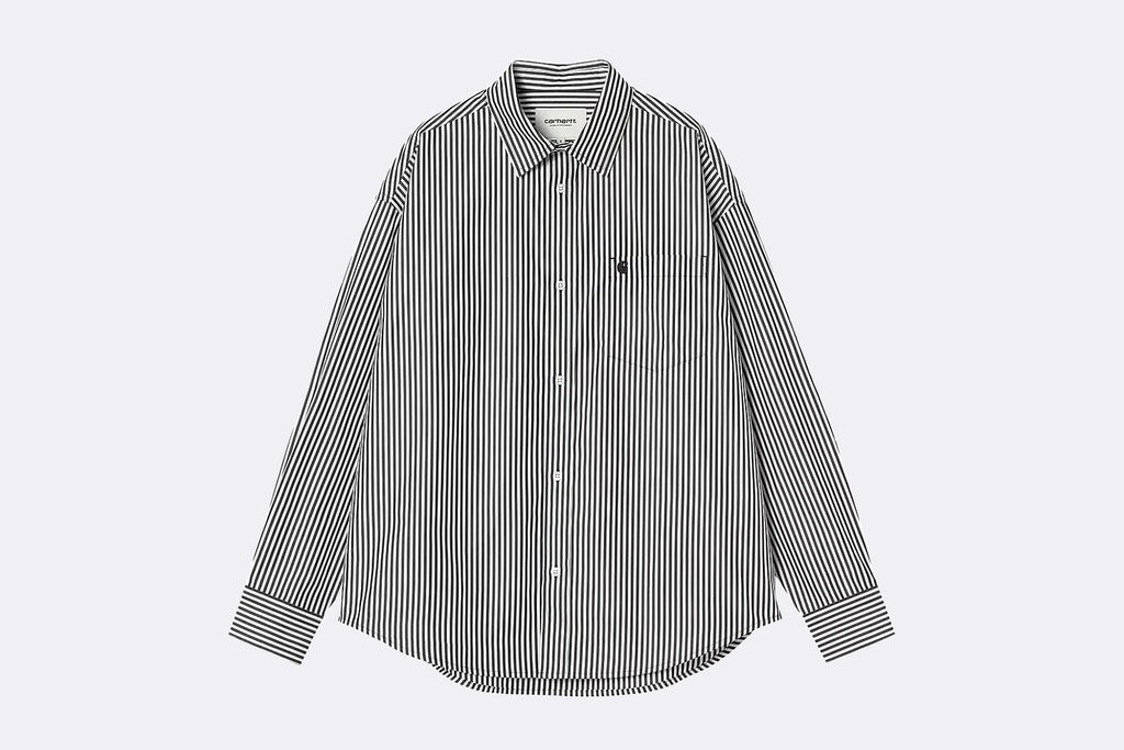 Camisa Carhartt WIP Daldry Shirt Negro y Blanco para Mujer