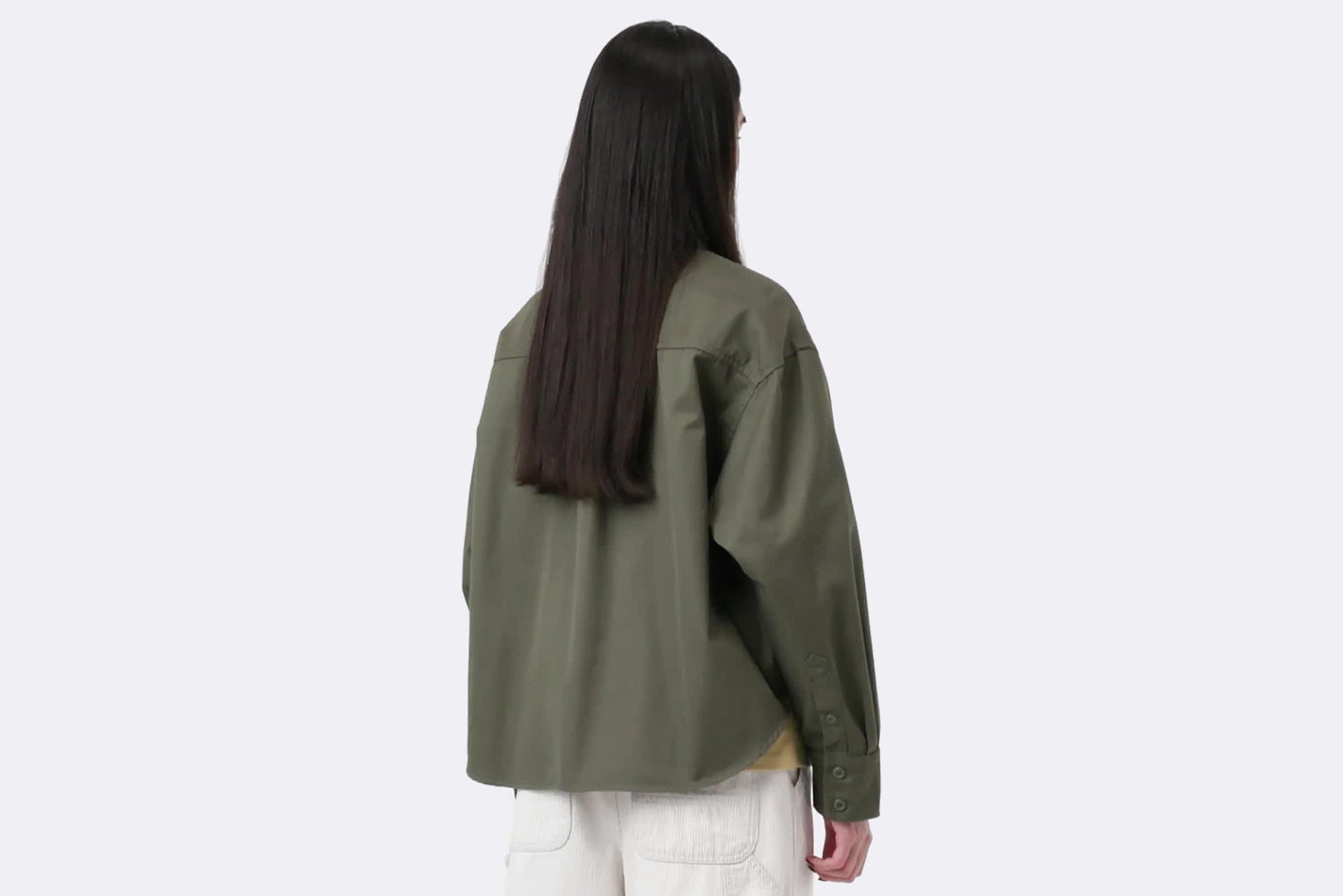 Sobrecamisa Carhartt WIP Kelly Shirt Jac Verde para Mujer