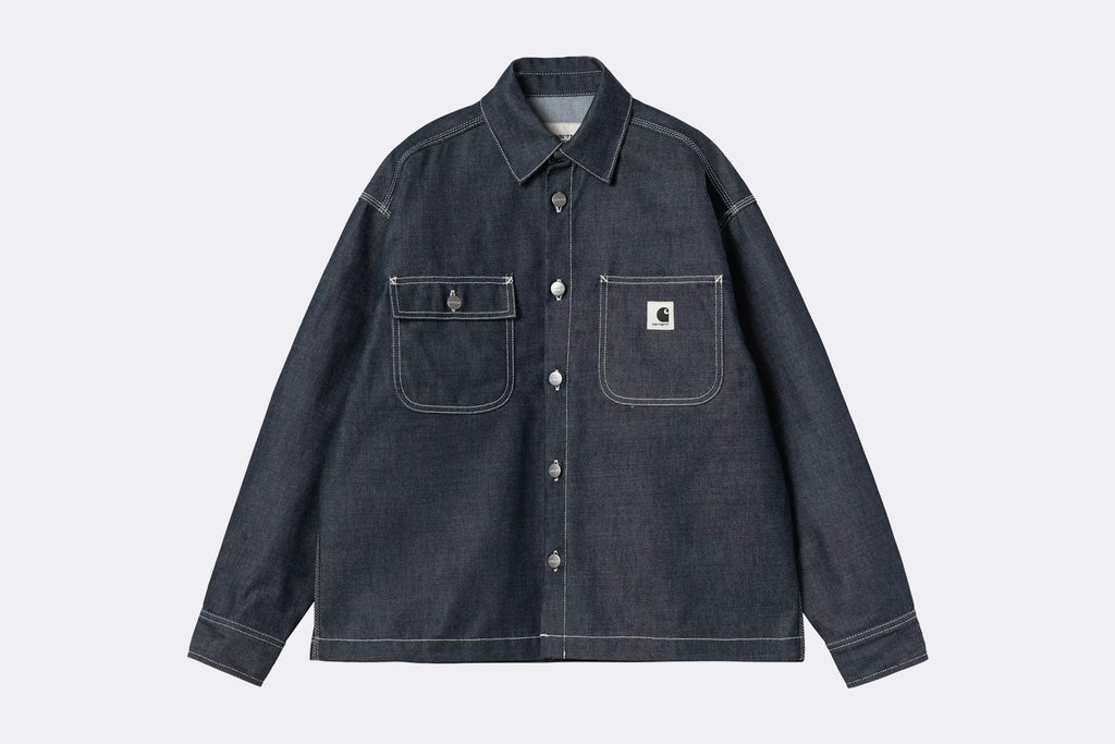 Sobrecamisa Carhartt WIP Louis Shirt Jac Azul para Mujer