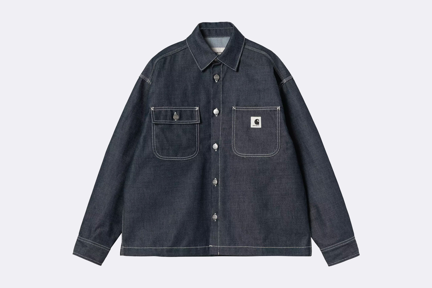 Sobrecamisa Carhartt WIP Louis Shirt Jac Azul para Mujer