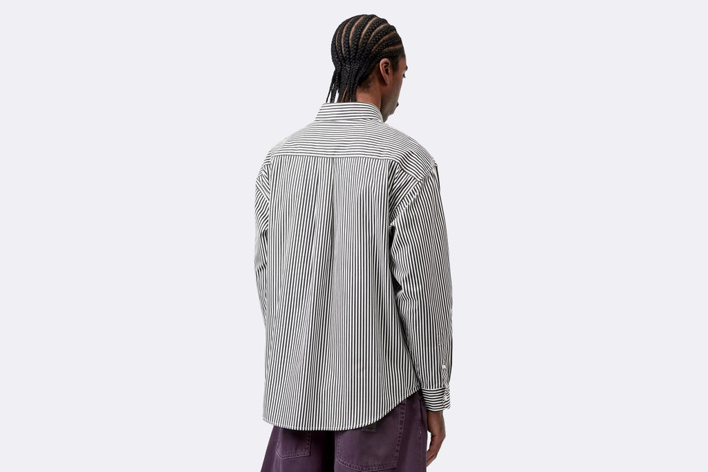 Camisa Carhartt WIP L/S Daldry Shirt Negro para hombre