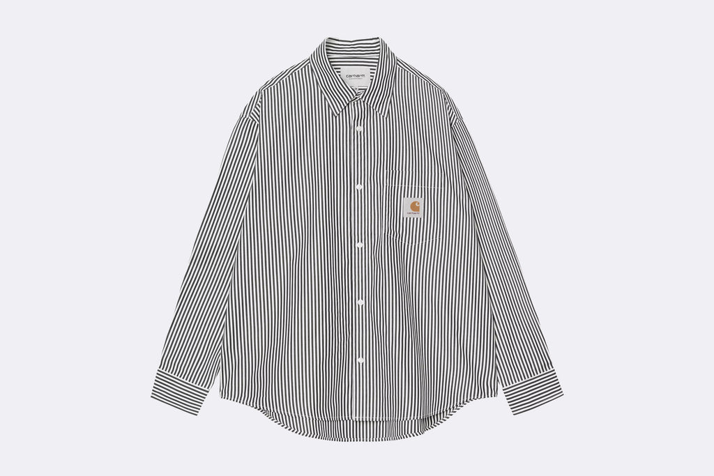 Camisa Carhartt WIP L/S Daldry Shirt Negro para hombre