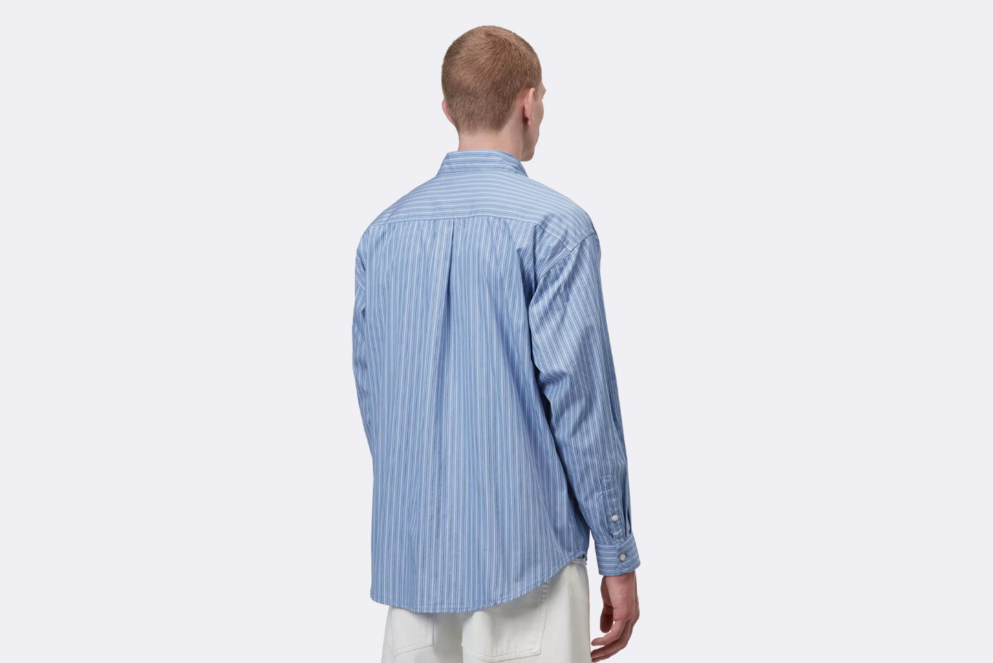 Camisa Carhartt WIP L/S Keene Shirt Azul de rayas para Hombre