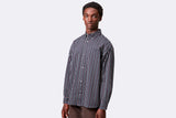 Camisa Carhartt WIP Palance Shirt Palance Stripe Dark Navy para hombre