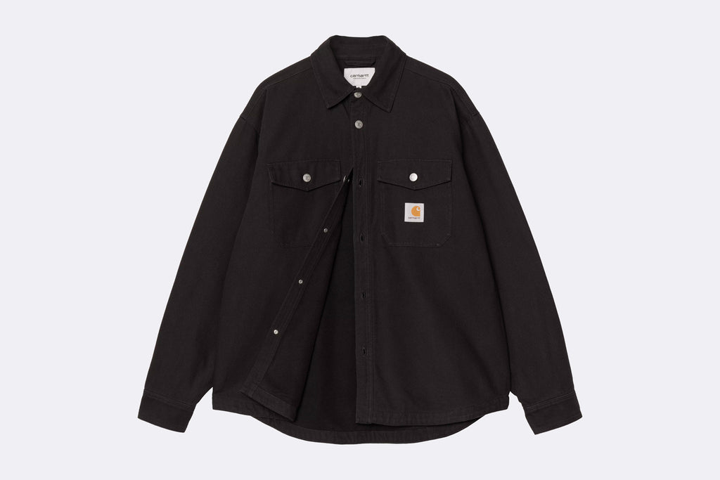 Camisa Carhartt WIP Selby Shirt Jac Black para hombre
