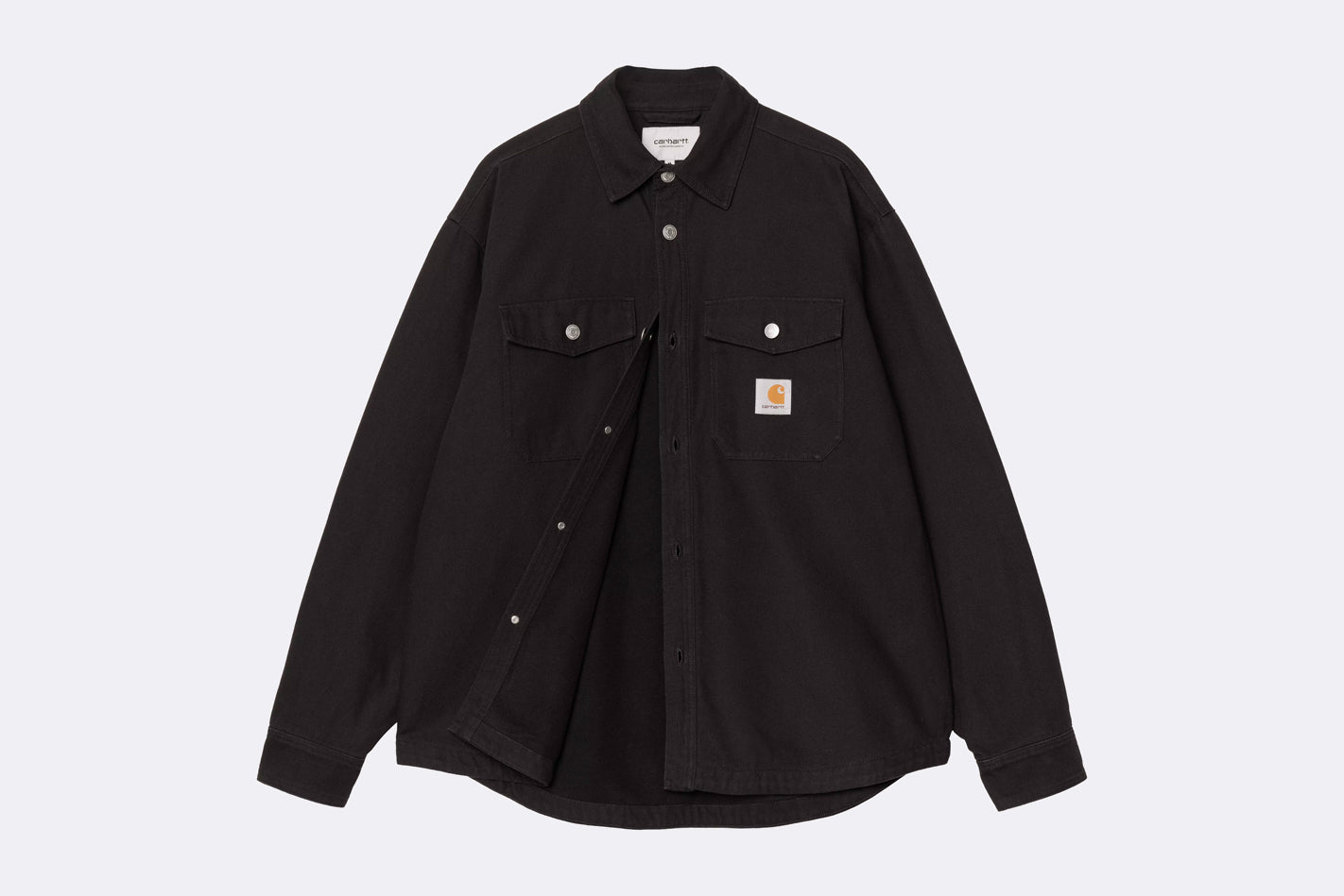 Camisa Carhartt WIP Selby Shirt Jac Black para hombre