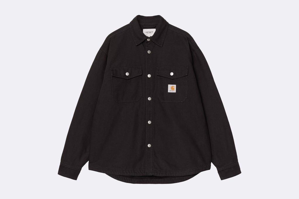 Camisa Carhartt WIP Selby Shirt Jac Black para hombre