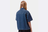 Camisa Carhartt WIP S/S Lovilia Shirt Azul para mujer