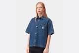 Camisa Carhartt WIP S/S Lovilia Shirt Azul para mujer