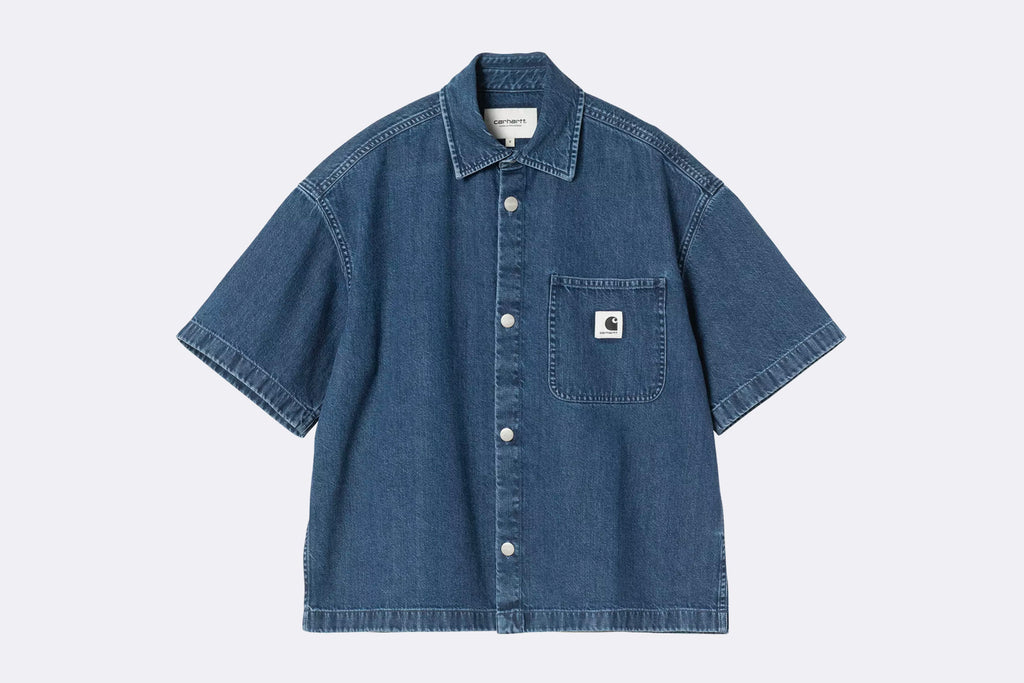 Camisa Carhartt WIP S/S Lovilia Shirt Azul para mujer