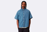 Camisa Carhartt WIP S/S Lucas Shirt Azul para Hombre