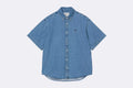 Camisa Carhartt WIP S/S Lucas Shirt Azul para Hombre