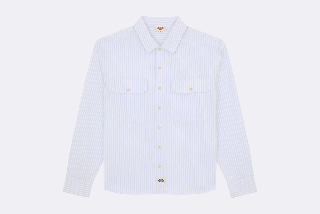 Camisa Dickies Supima Work Shirt LS Blanco para Hombre