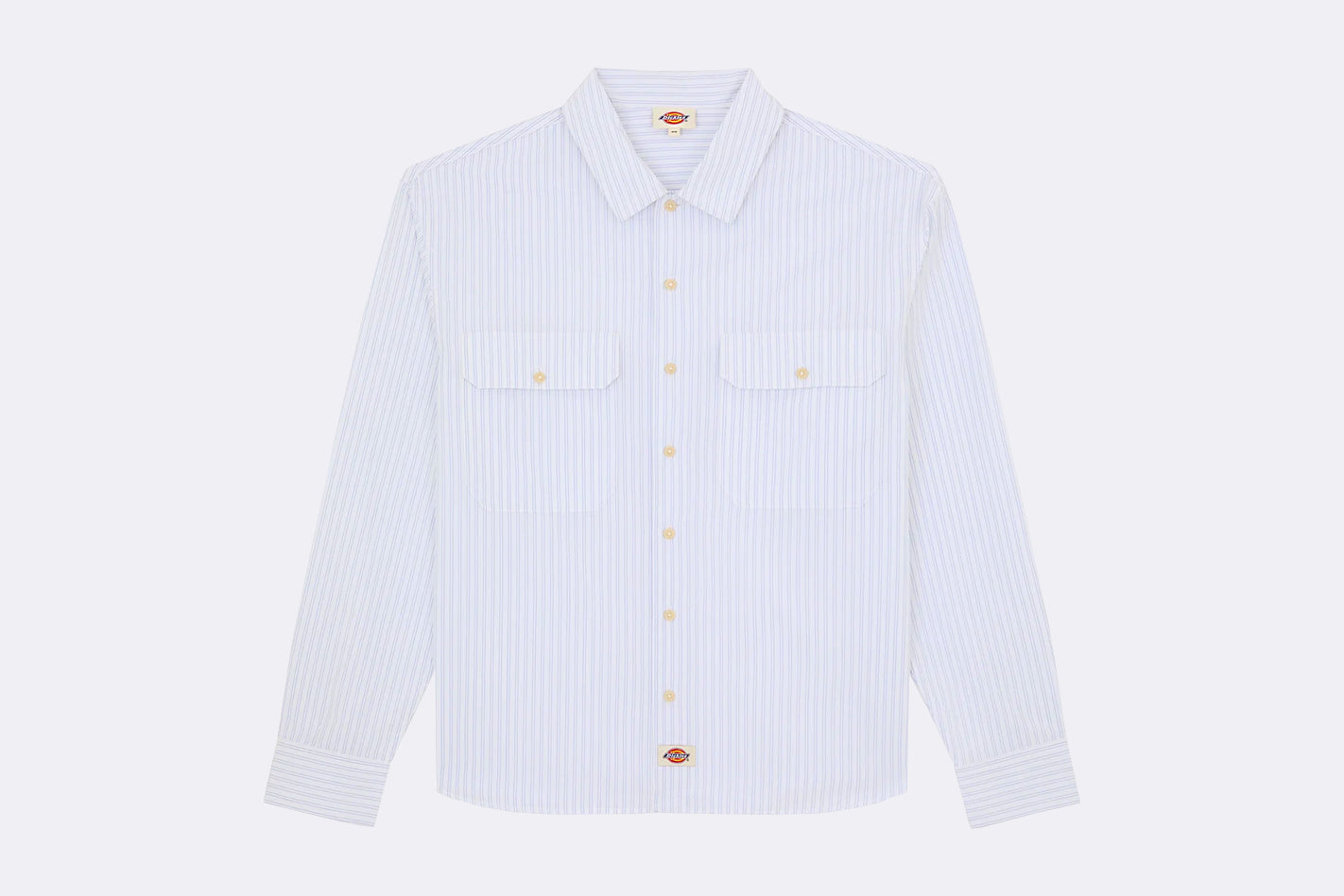 Camisa Dickies Supima Work Shirt LS Blanco para Hombre
