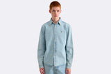 Camisa Edmmond Studios Duck Patch Denim Azul para hombre