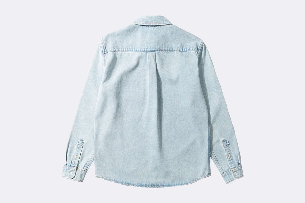 Camisa Edmmond Studios Duck Patch Denim Azul para hombre