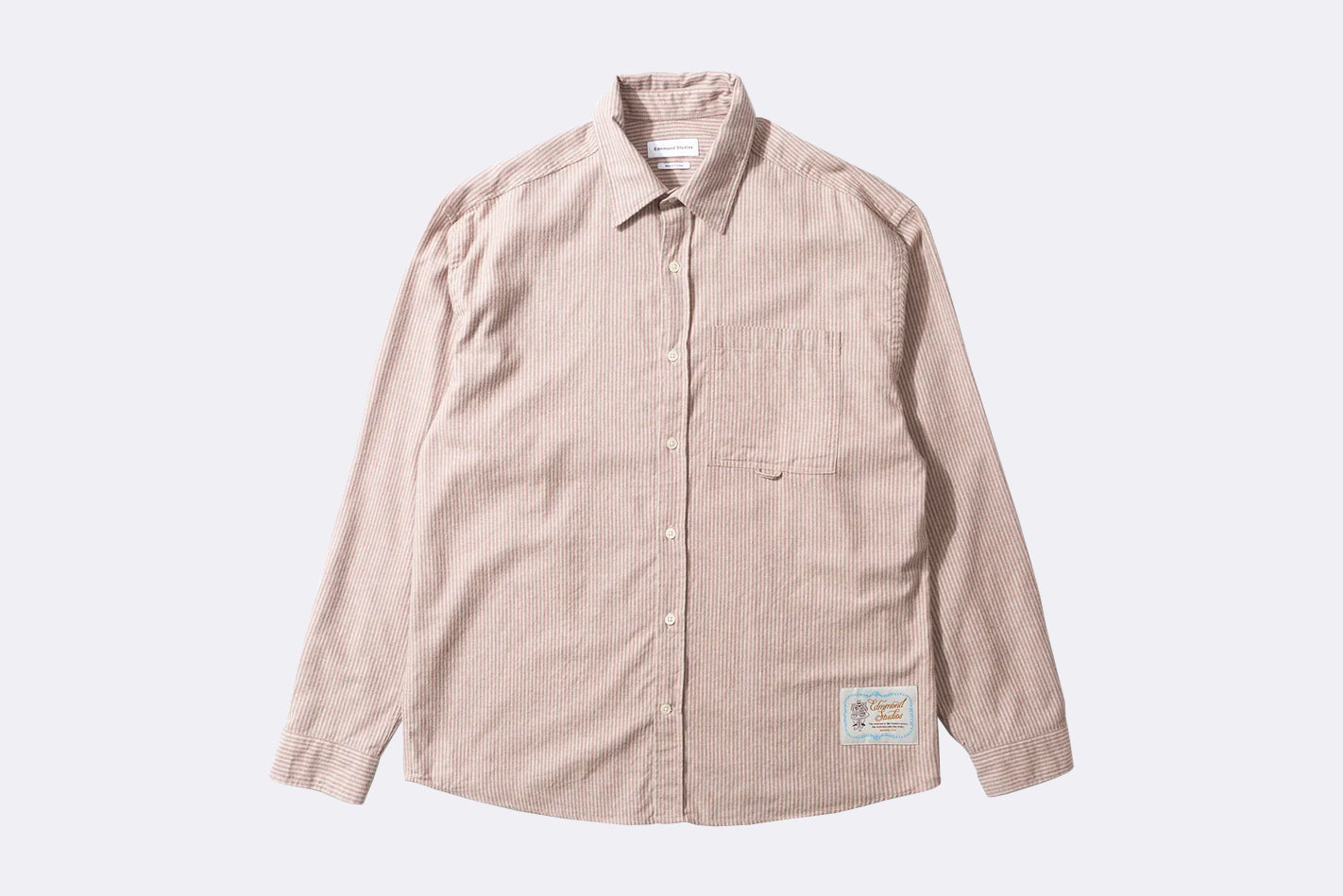 Camisa Edmmond Studios Face to Face Shirt Plain Taupe para hombre