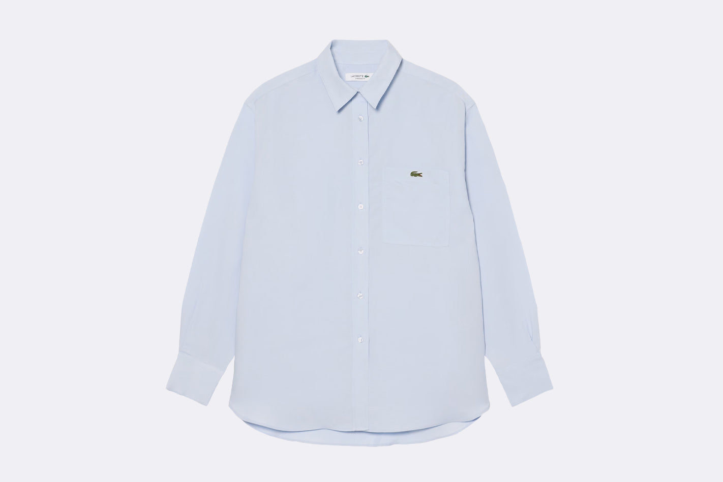 Camisa Lacoste Long Sleeved Shirt Azul para Mujer