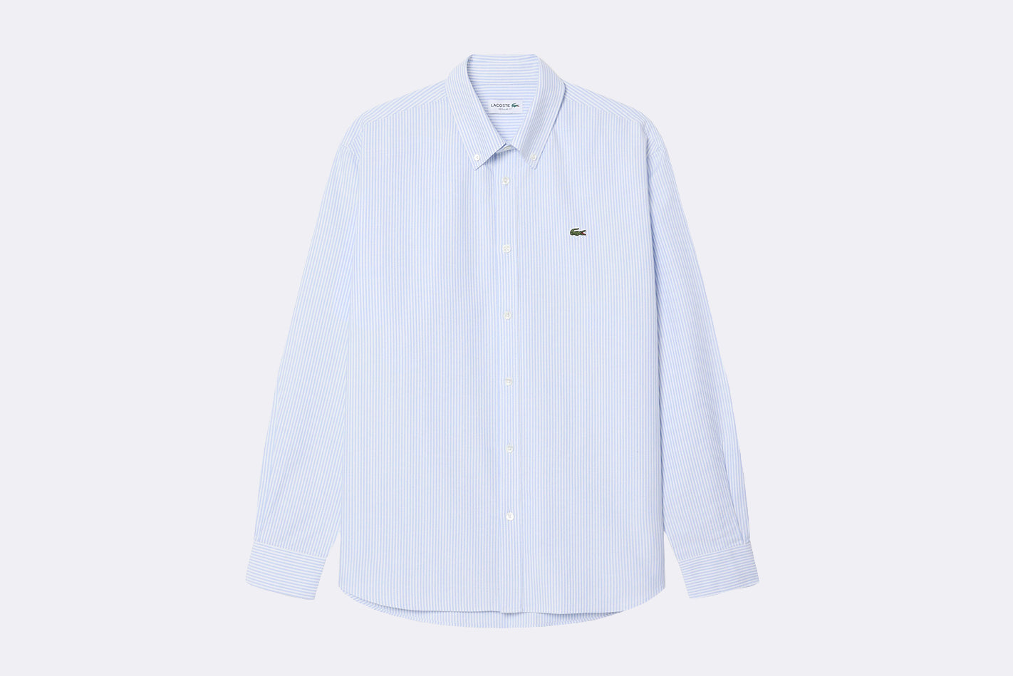 Camisa Lacoste de rayas azul para hombre