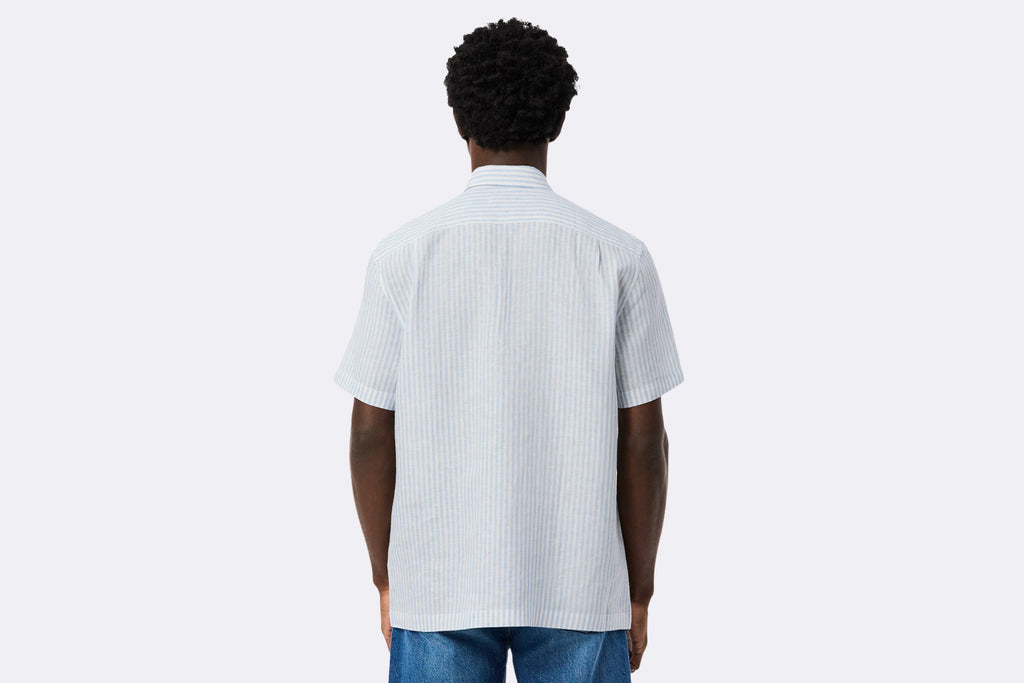 Camisa Lacoste Short Sleeve Casual Shirt Azul para Hombre