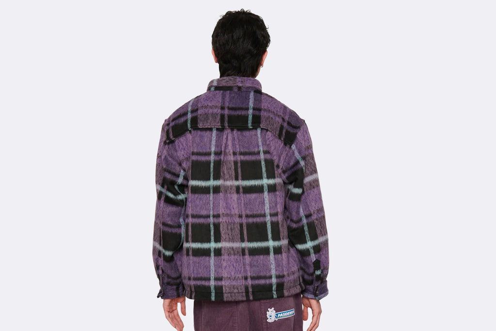 Camisa Pasdemer Not Long Time Shirt morado y negro para hombre