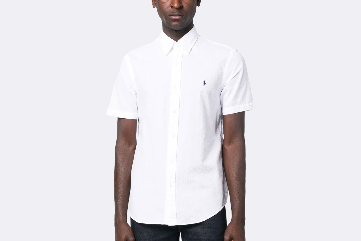 Camisa Polo Ralph Lauren Sport Shirt Blanco para Hombre