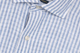 Polo Ralph Lauren Striped Seersucker Long Sleeve Linen Shirt Blue White