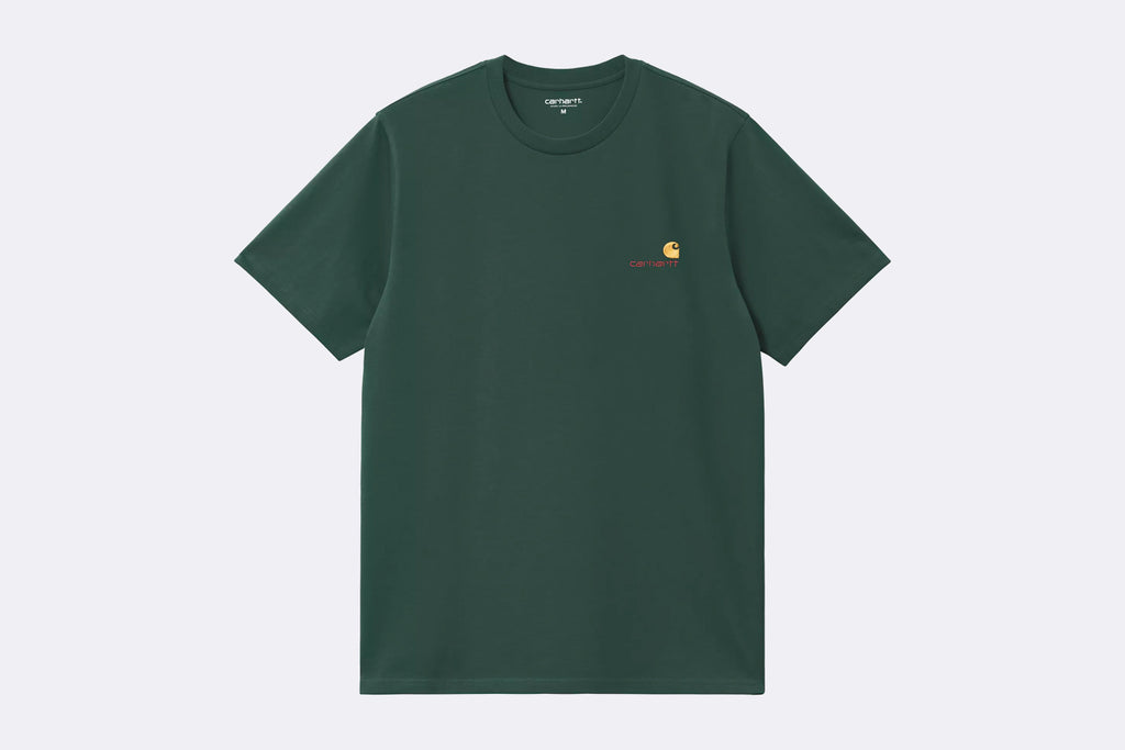 Camiseta Carhartt WIP American Script T-shirt Verde para Hombre