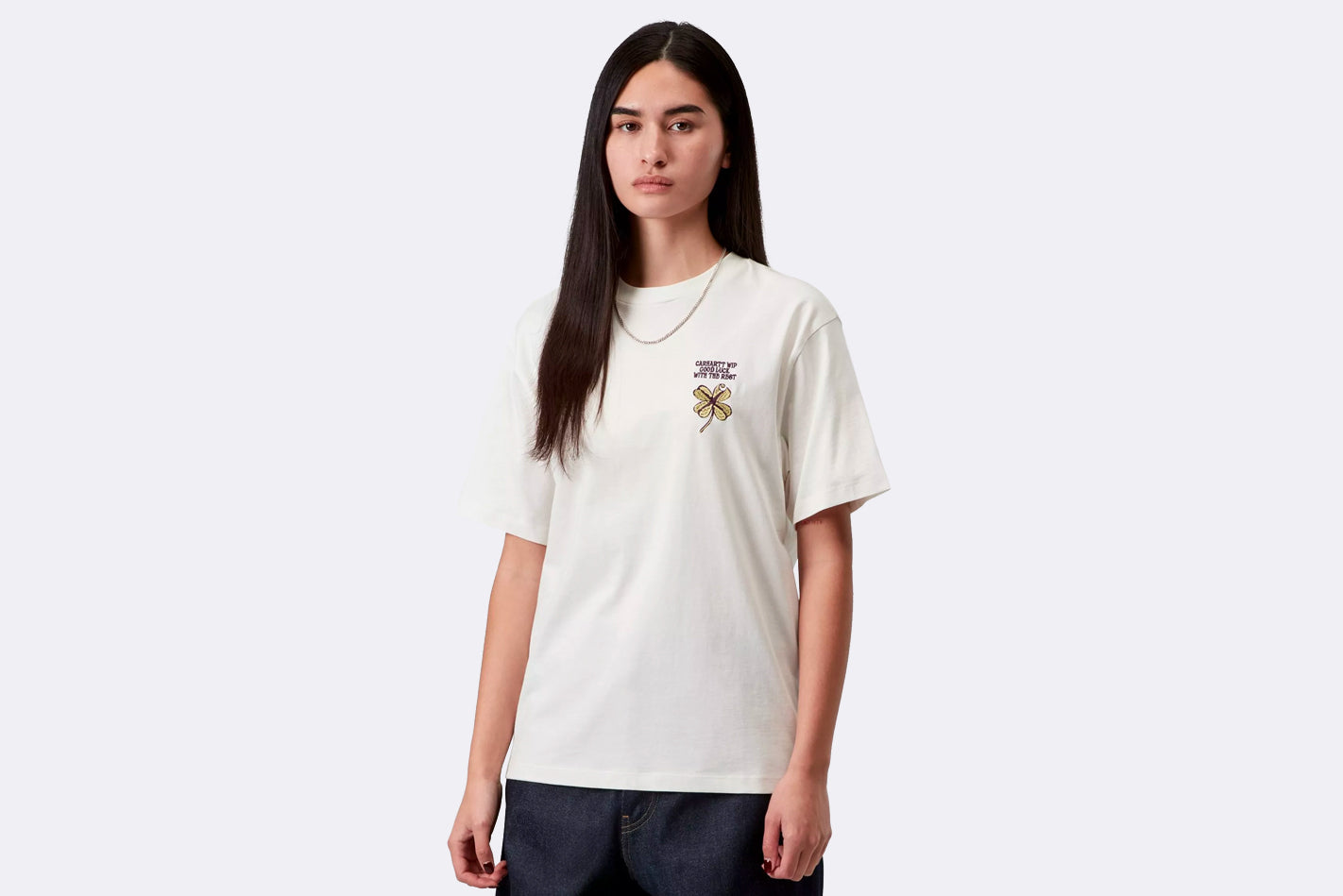Camiseta Carhartt WIP Clover T-shirt Blanco para Mujer