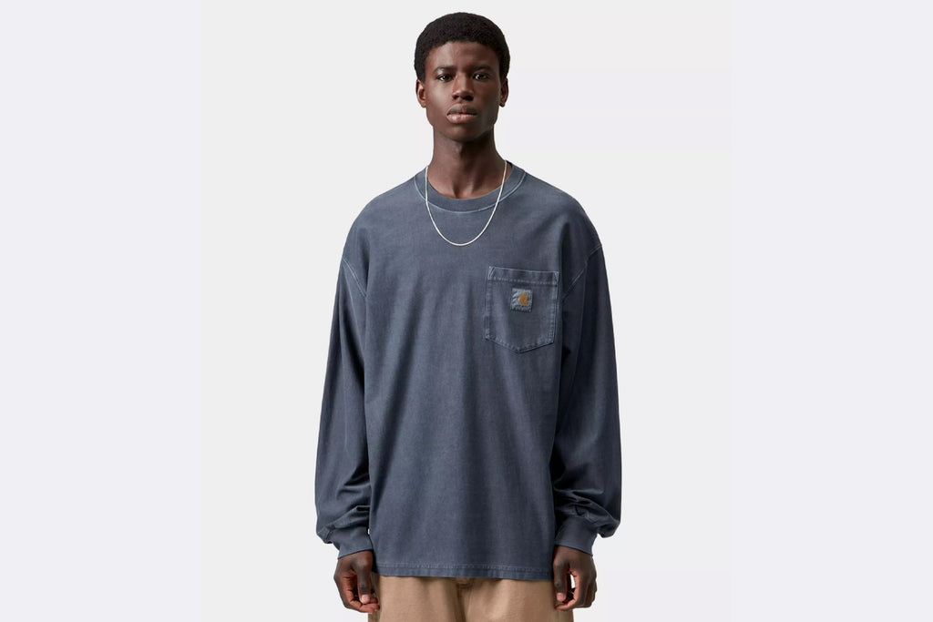 Camiseta Carhartt WIP L/S Loose Pocket T-shirt Azul para Hombre