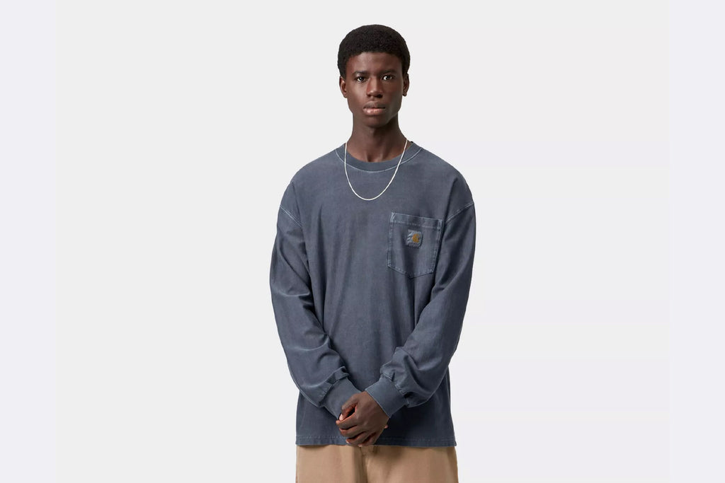 Camiseta Carhartt WIP L/S Loose Pocket T-shirt Azul para Hombre