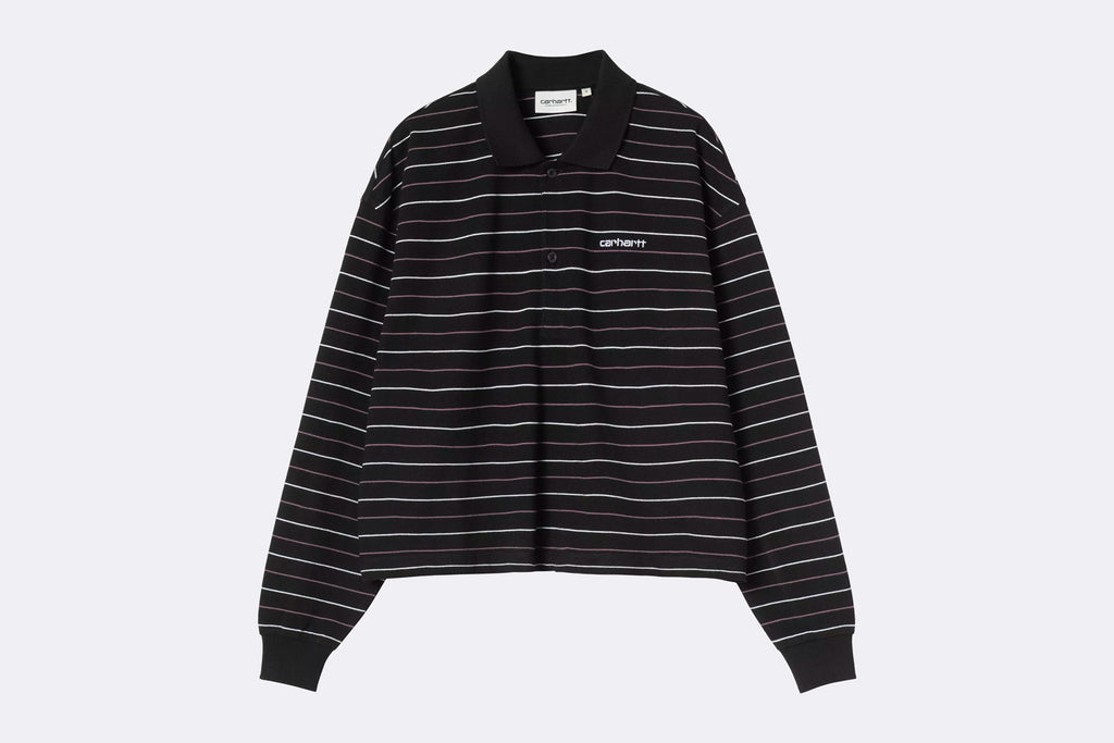 Camiseta Carhartt WIP L/S Mabel Polo Negro para Mujer