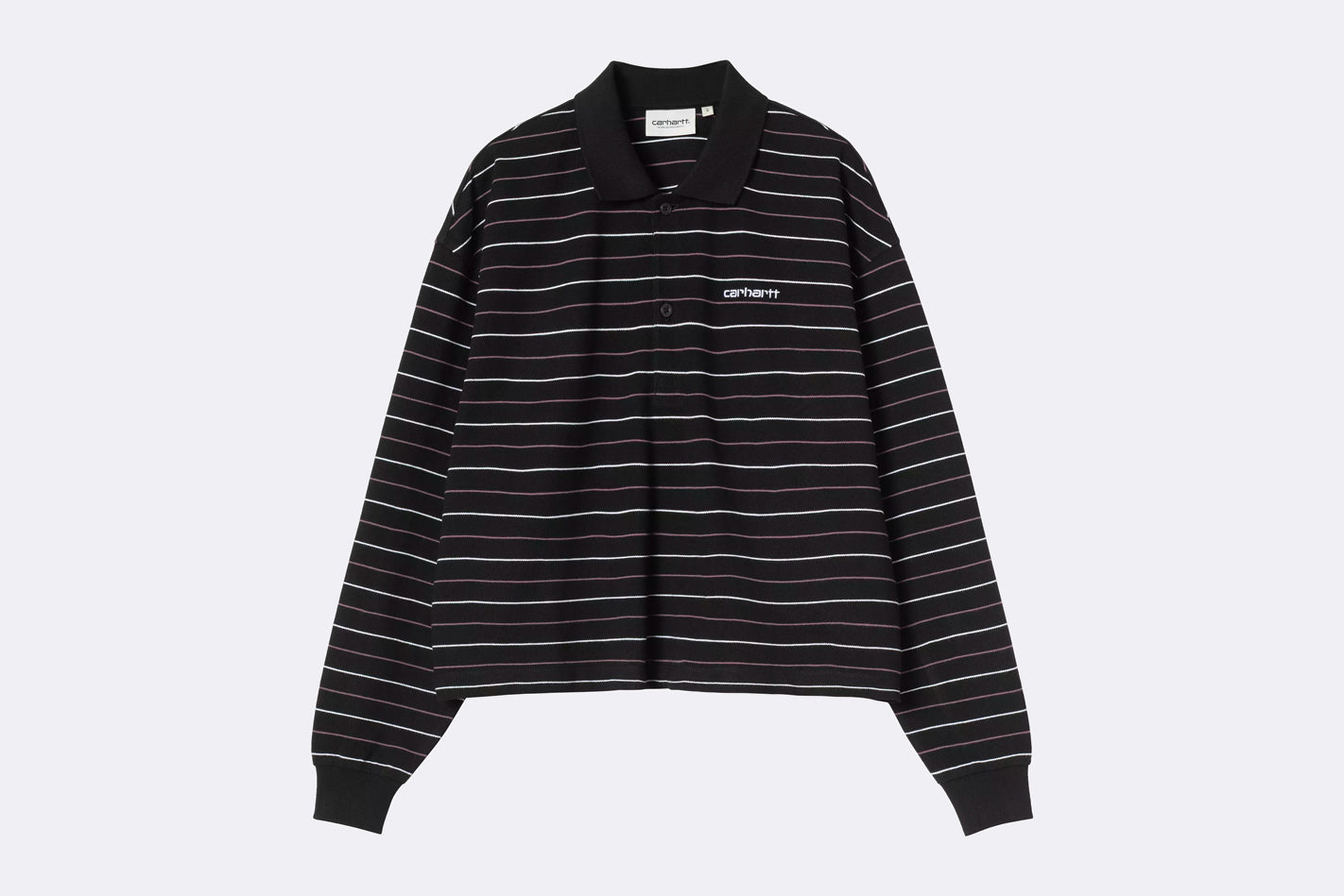 Camiseta Carhartt WIP L/S Mabel Polo Negro para Mujer