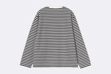 Carhartt WIP Wmns L/S Ezra T-Shirt Ezra Stripe, Black / Wax
