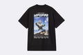 Camiseta negra de manga corta Wiptopia II de Carhartt WIP para hombre, vista frontal