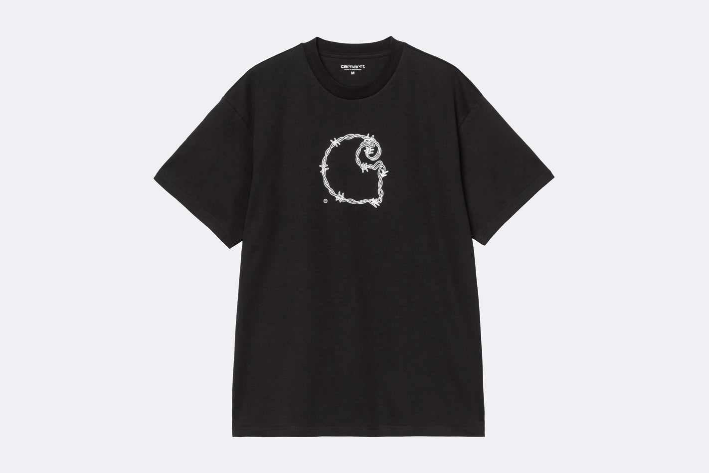 Camiseta Carhartt WIP SS Barbwire C T-shirt Negro para hombre