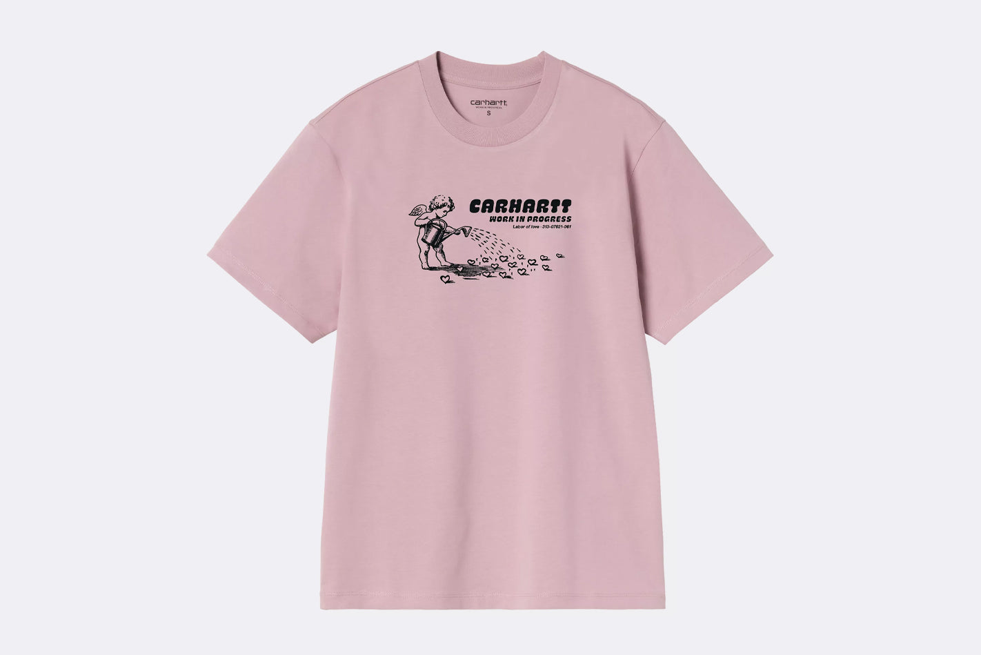 Camiseta Carhartt WIP S/S Bumper Sticker T-shirt Rosa para Mujer