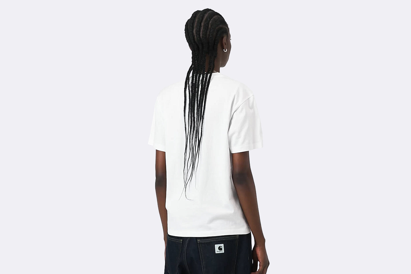 Camiseta Carhartt WIP S/S Bumper Sticker T-shirt Blanco para Mujer