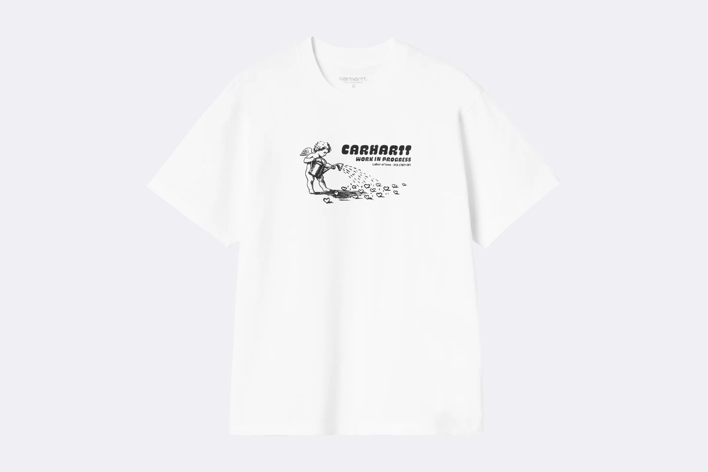 Camiseta Carhartt WIP S/S Bumper Sticker T-shirt Blanco para Mujer