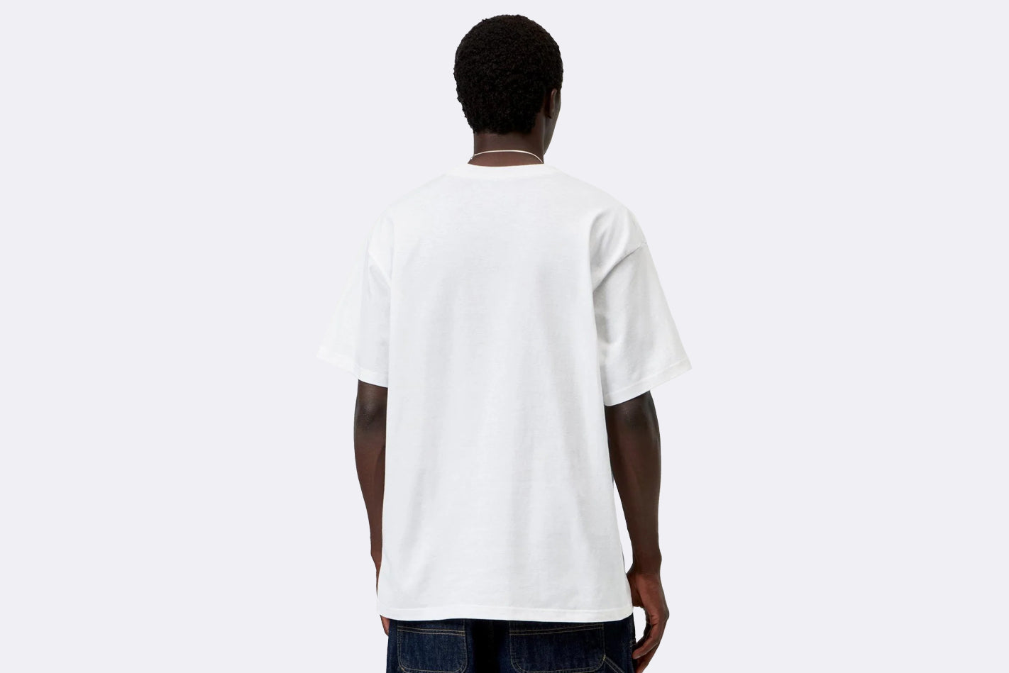 Camiseta blanca de manga corta Fromage  de Carhartt WIP para hombre, vista trasera