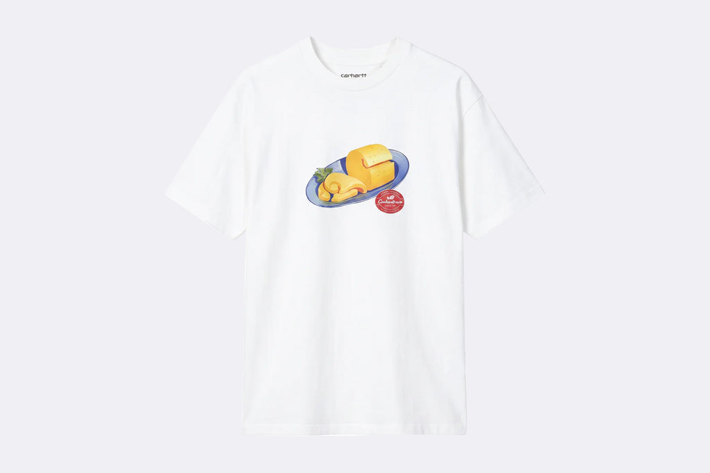 Camiseta blanca de manga corta Fromage  de Carhartt WIP para hombre, vista delantera