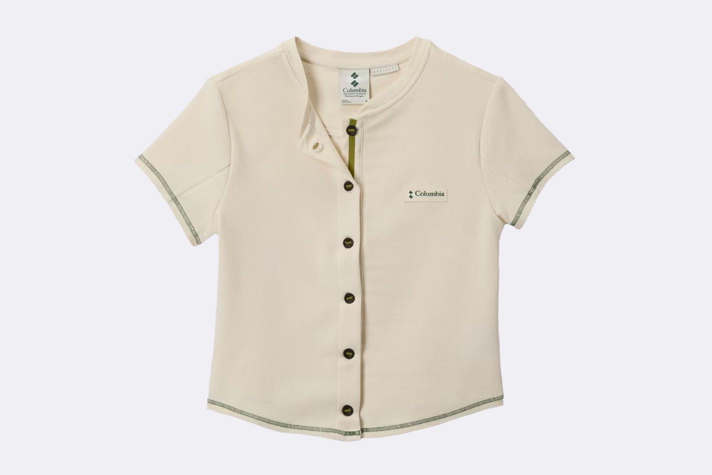 Camiseta Columbia Acker Rock Knit Short-sleeve Beige para Mujer