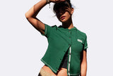 Camiseta Columbia Acker Rock Knit Short Sleeve Verde para Mujer