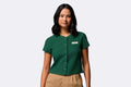 Camiseta Columbia Acker Rock Knit Short Sleeve Verde para Mujer
