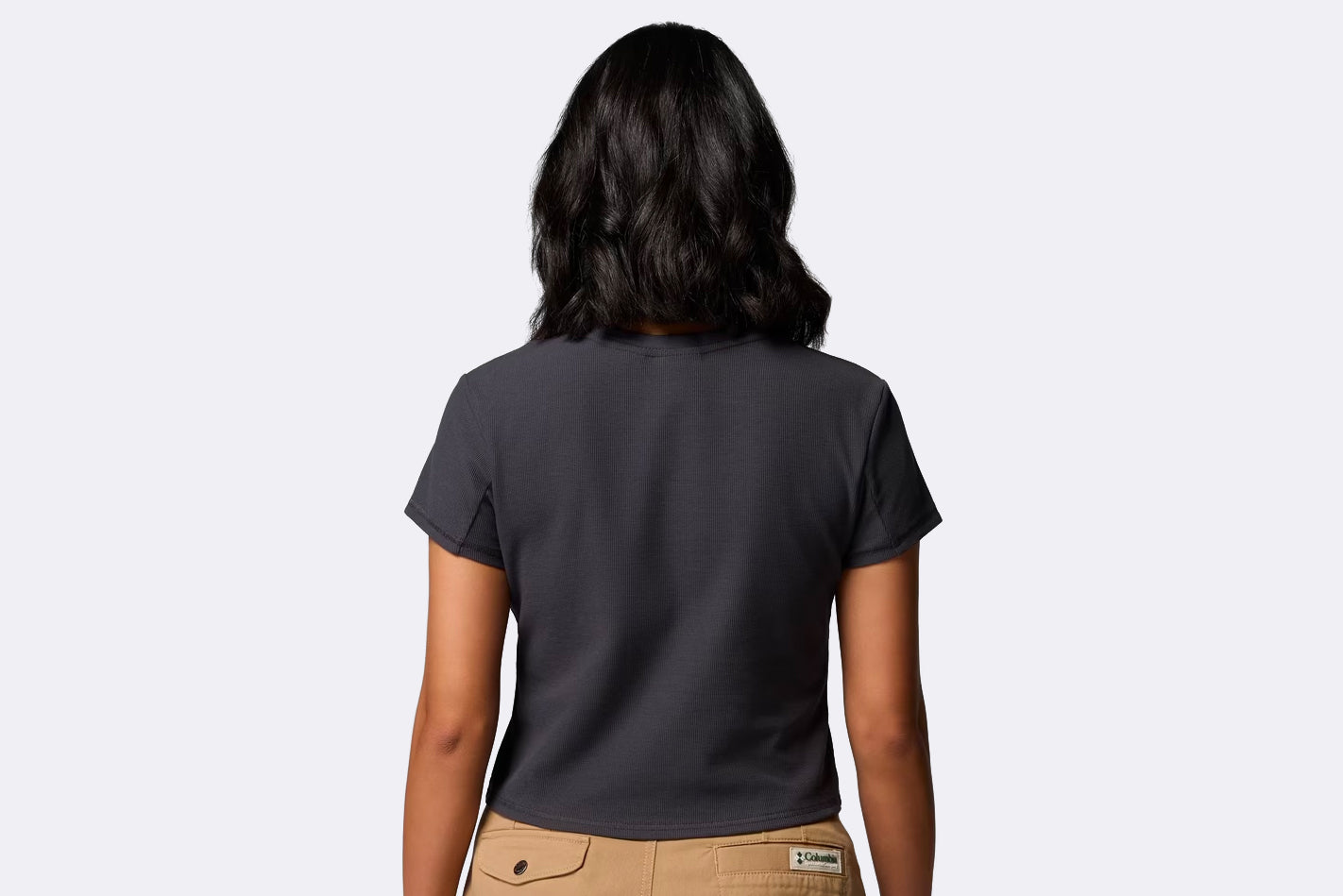 Camiseta Columbia Acker Rock Knit Short Sleeve Negro para Mujer