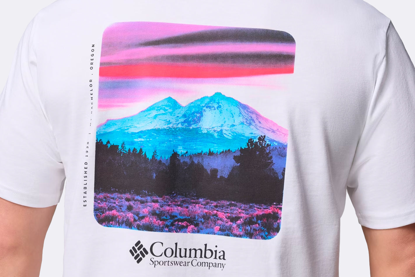 Camiseta Columbia CSC Heavyweight Back Graphic Tee Blanco para hombre