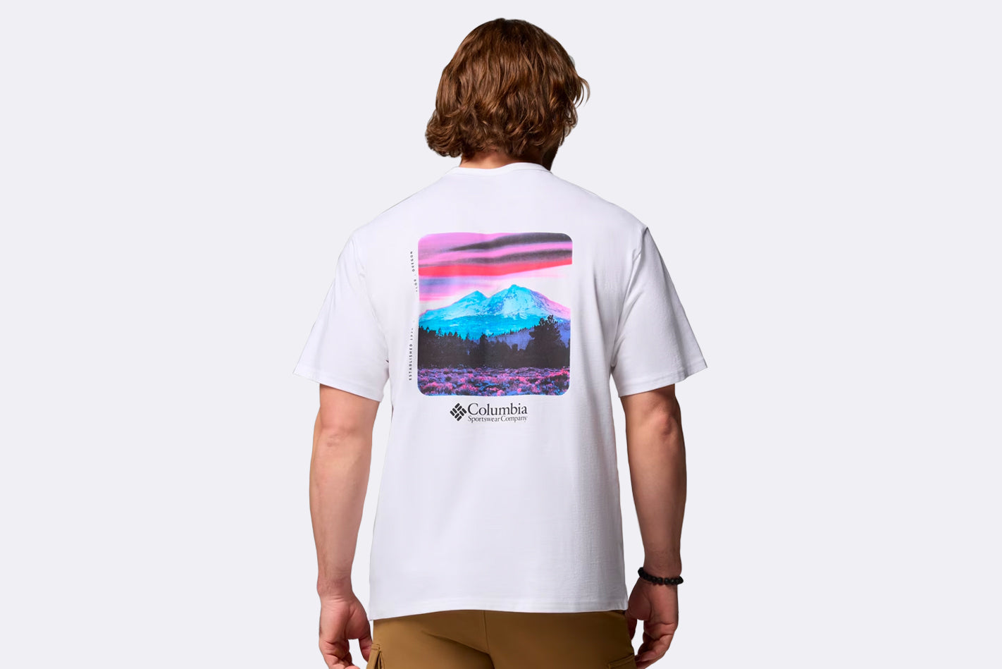 Camiseta Columbia CSC Heavyweight Back Graphic Tee Blanco para hombre