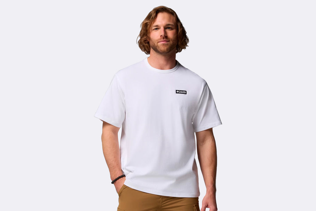 Camiseta Columbia CSC Heavyweight Back Graphic Tee Blanco para hombre